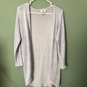 Blue cardigan